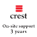 VS01805 Crest 3 jaar On-site support (NBD) Enkel mogelijk in combinatie met onze Enterprise reeks van HDD